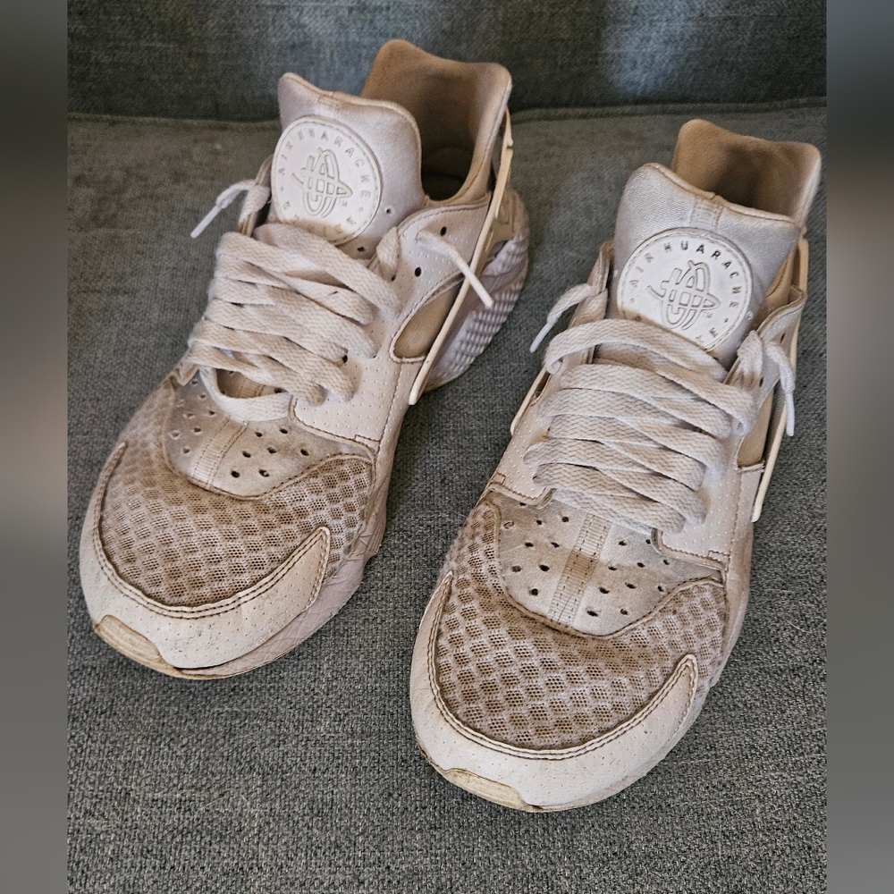 Nike Air Huarache White Sneakers